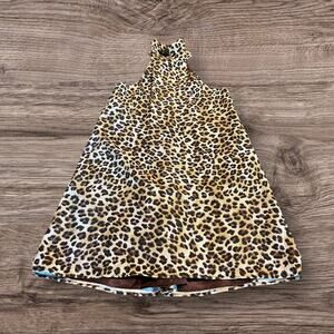 Vanessa Riley London Leopard Animal Print Halter Style Mini Dress Small NEW NWT